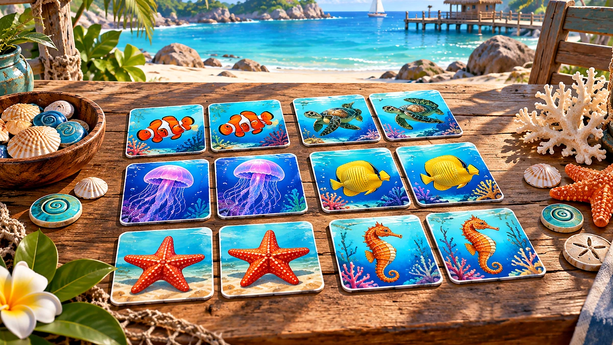 Coral Pairs — illustrated game cover