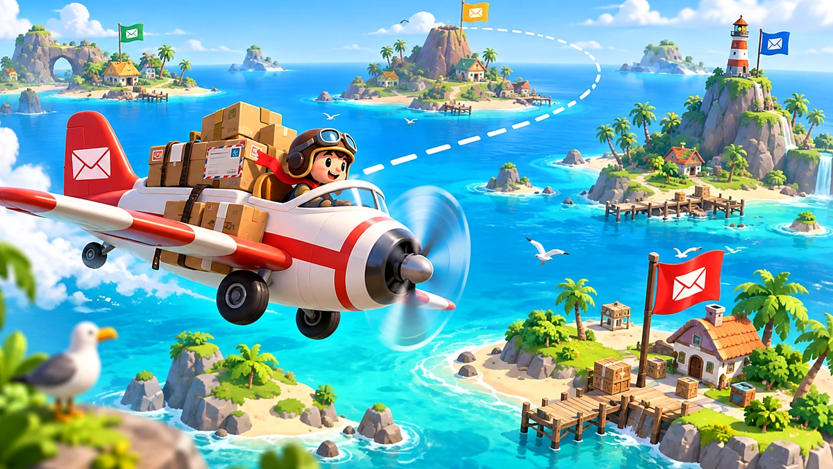 Sky Courier — illustrated game cover