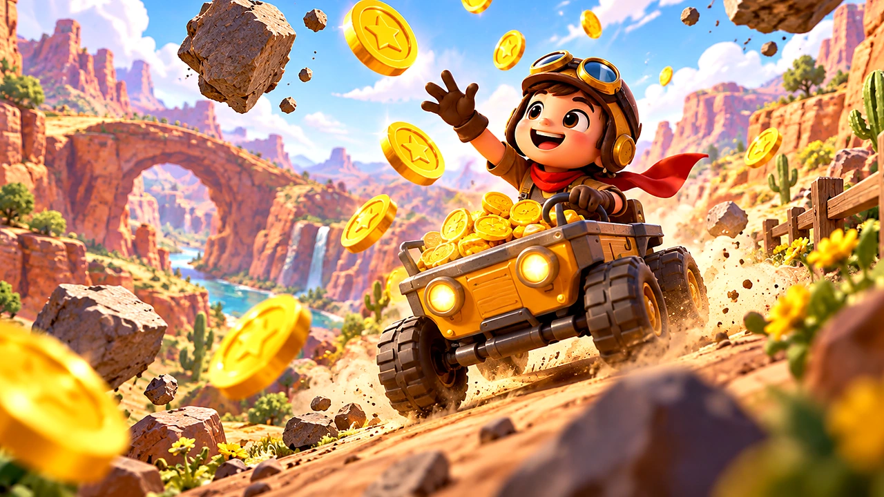 Suncoin Run illustrated scene one